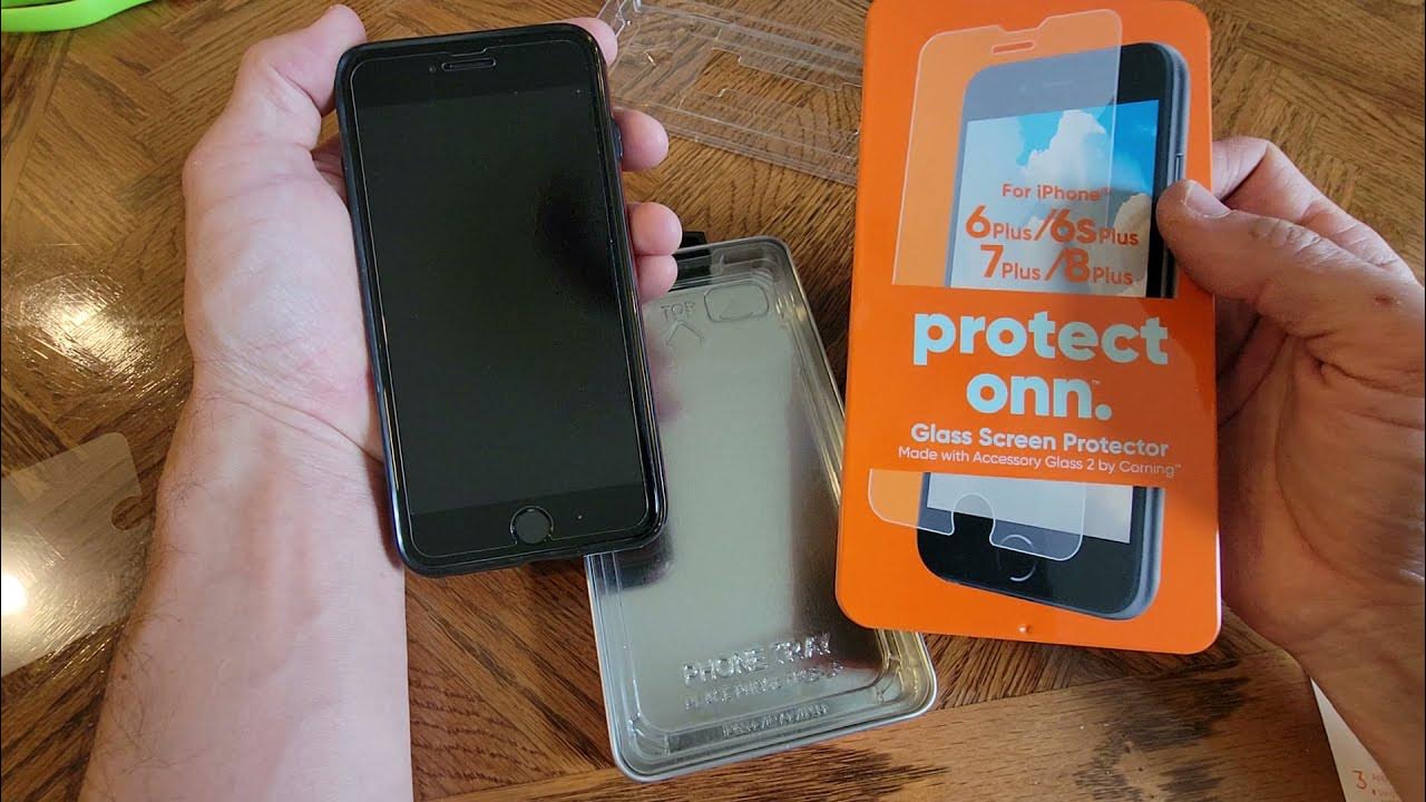 HOW TO INSTALL THE ONN GLASS SCREEN PROTECTOR YouTube
