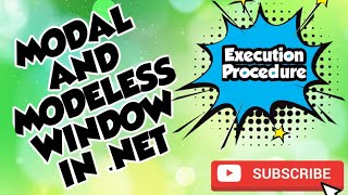 Modal and Modeless Dialog Demo in .NET