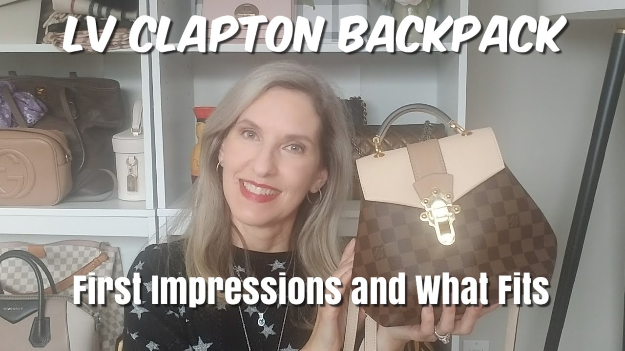 LOUIS VUITTON CLAPTON BACKPACK REVIEW, WHAT FITS