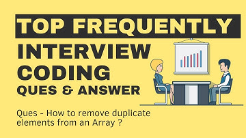 🔴Ques - How to remove duplicate elements from an Array | Coder Hindi | JavaScript Interview Question