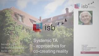 Systemic TA - Approaches for co-creating Reality; Bernd Schmid; 2017; Berlin