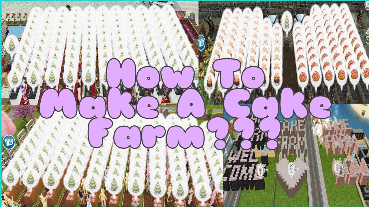 The Simsfreeplay 🔷 How To Make A Cake Farm 🎂🎂🎂 YouTube