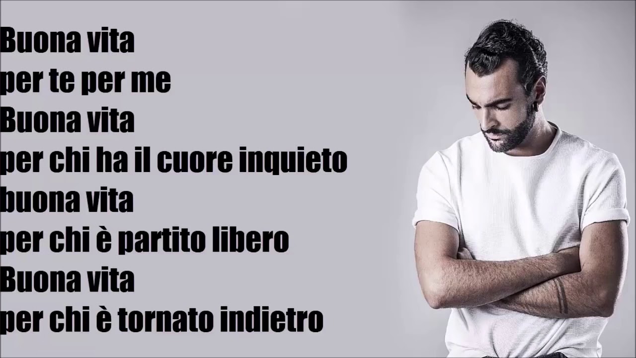 marco mengoni buona vita testo YouTube marco mengoni buona vita testo YouTube