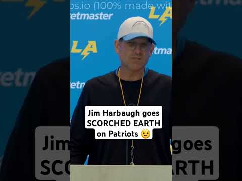 Jim Harbaugh said WHAT Before Wk 17 game vs. Patriots PARODY nfl ai lachargers