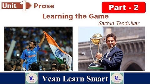 Learning the Game(Tamil) - Sachin Tendulkar part - 2 | 9th standard