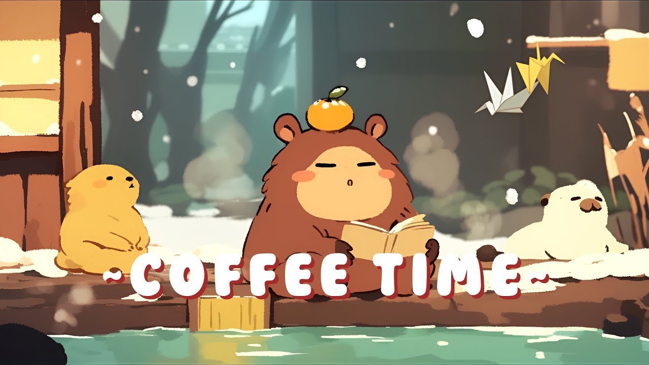 Capybara Lofi Music Station - Calm Music for Focus & Study ~ Peaceful Flow ~ 📚 🎵
