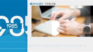 Corporate Timeline III | After Effects Template | Video Displays