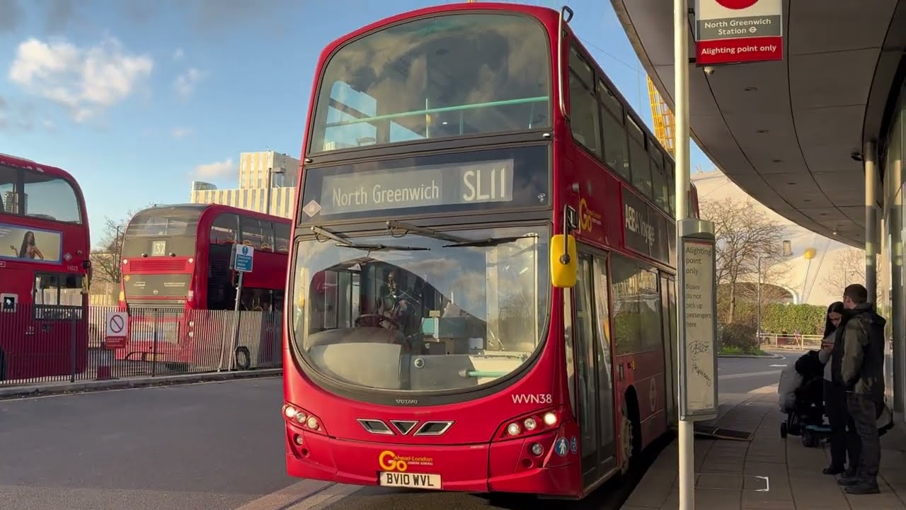 FRV. Go Ahead London Route SL11. Gemini 2 B9TL (BV10 WVL) WVN38. Abbey Wood - North Greenwich