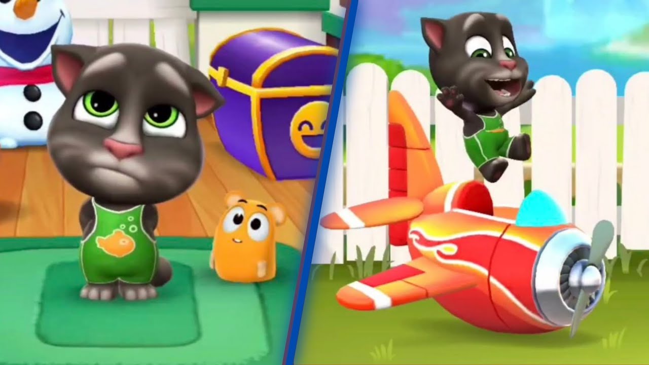 My Talking Tom 2 is bored so he FLY - Funny Things - YouTube