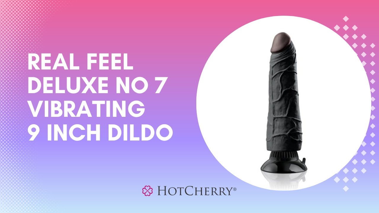 Real Feel Deluxe No 7 Vibrating 9 Inch Dildo