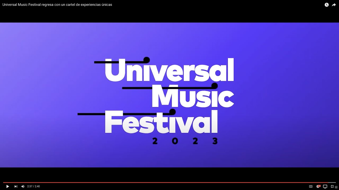 YouTube player