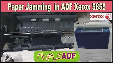 How to Slove Paper Jamming in ADF(Document Feeder) in Xerox 5855 Hindi/Urdu