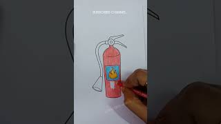 رسم فن الرسم التلوين كيفية رسم طفاية حريق رسم # شورت # فن # رسم # رسم