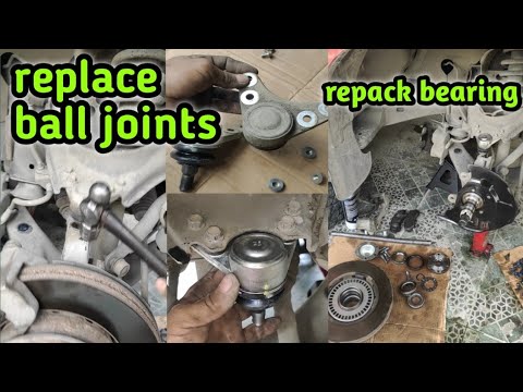 How to check & replace Ball joints Isuzu D-max?