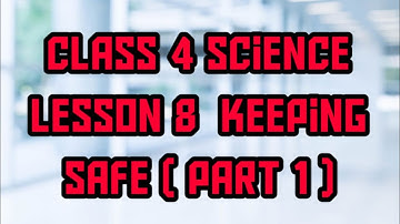 Class 4 Science Lesson 8 keeping safe ( part 1 )
