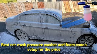Best Car Wash pressure washer and foam canon  setup - Full Demo