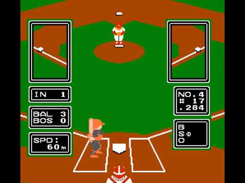 Major League Baseball (NES) original video game | 9-inning session for 1 Player 🎮