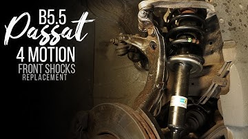 VW B5.5 Passat How To Replace Front Shocks With A Stuck/Seized Upper Control Arm Pinch Bolt