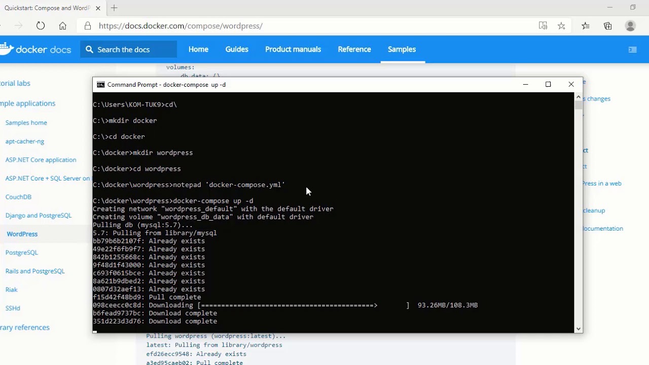 Cara Mudah Install WordPress menggunakan Docker - YouTube
