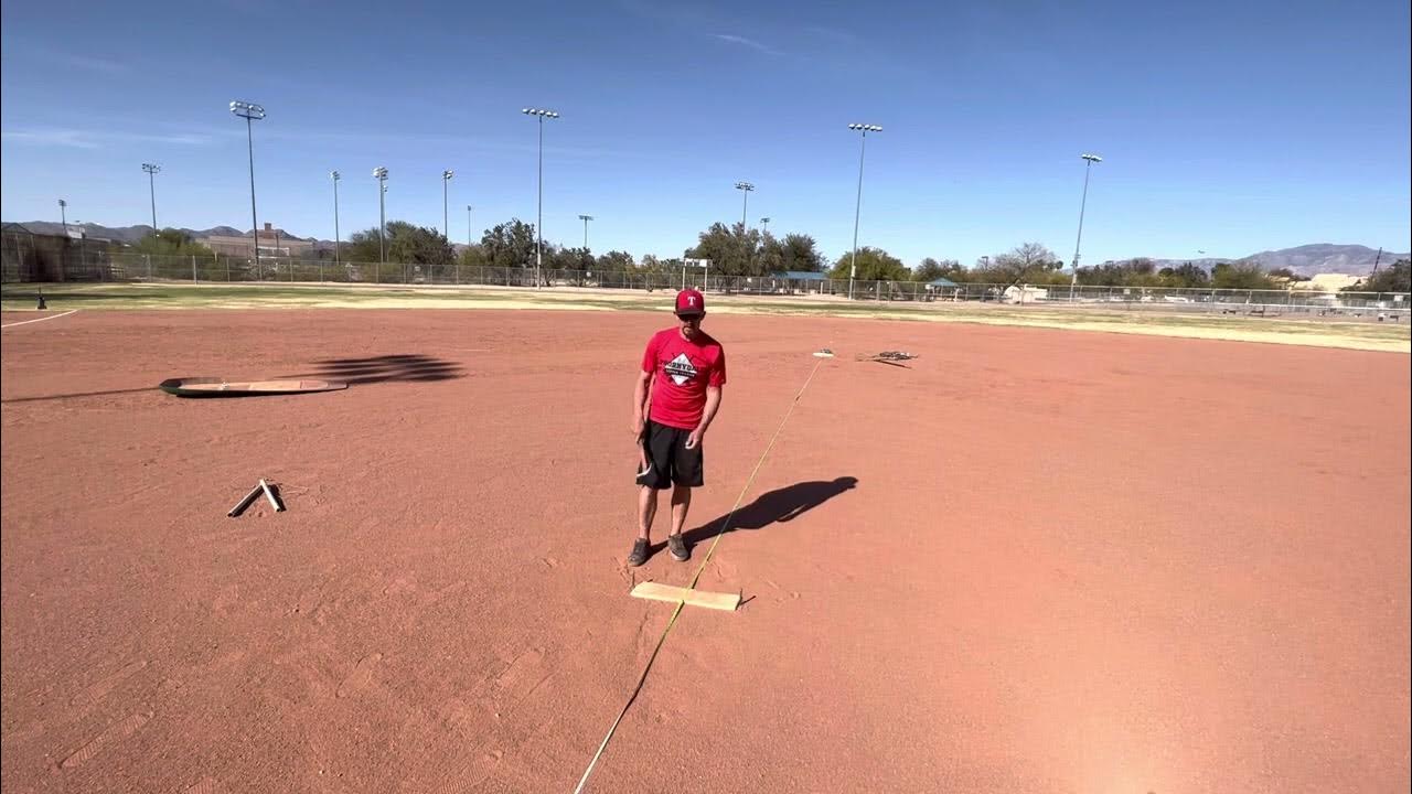 Field Setup 10 Softball Pitching Plate Install YouTube