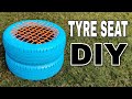 DIY Making of Tyre Seat at Home