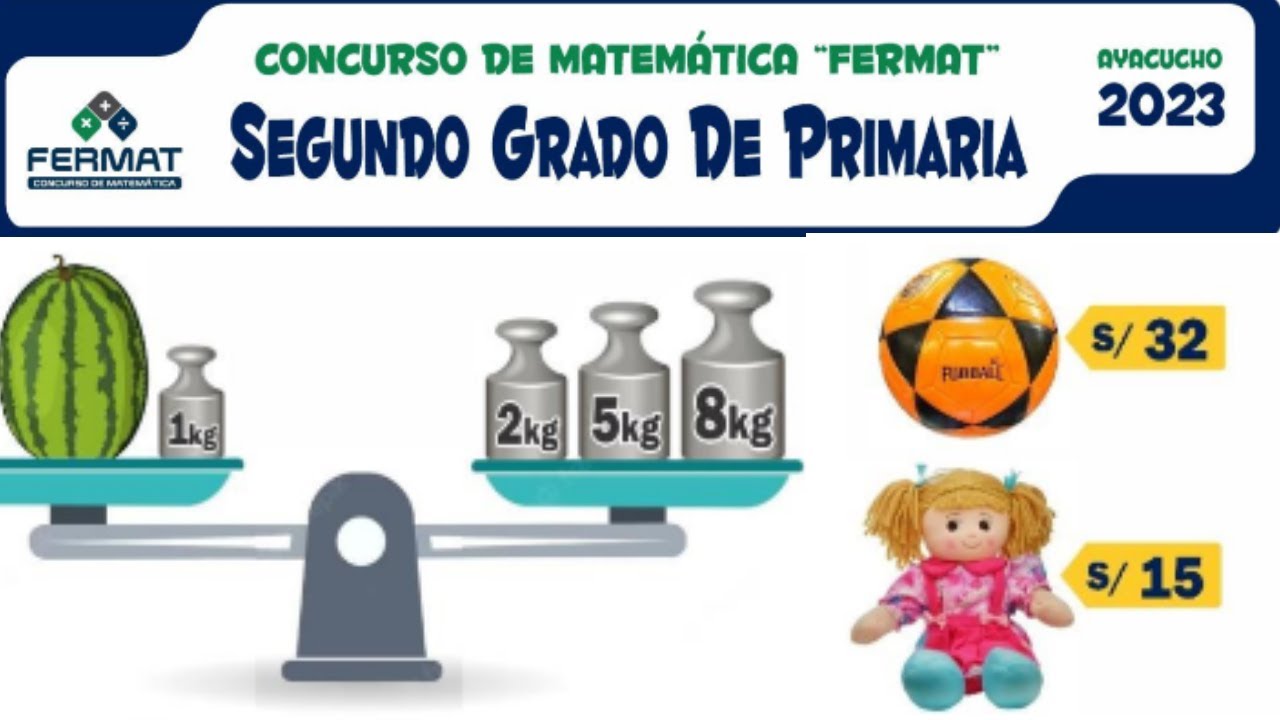 SEGUNDO DE PRIMARIA CONCURSO DE MATEMÁTICAS FERMAT 2023 - YouTube