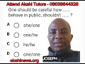 OAU Post UTME and PRE-DEGREE ENGLISH Past Questions and Answers - Akahi Tutors, Ile-ife. 3