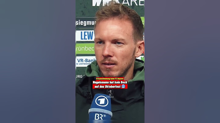 Nagelsmann hat kein Bock auf das Oktoberfest 🥶