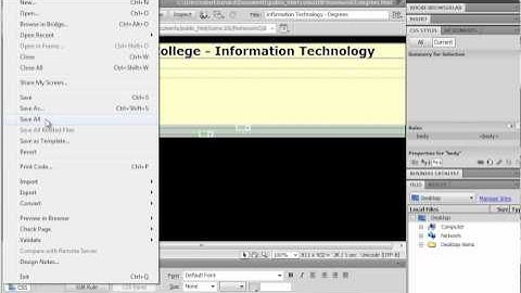 Creating Web Pages Using Tables