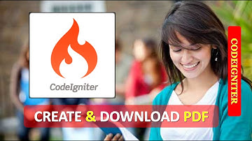 HOW TO CREATE & DOWNLOAD PDF IN CODEIGNITER | CREATE PDF CODEIGNITER | DOWNLOAD PDF CODEIGNITER