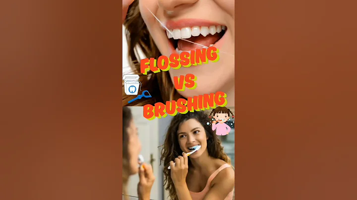 FLOSSING VS BRUSHING!! #shorts #dentist