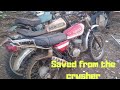 1972 Suzuki Tc125 salvage yard bike. Will it run.  pt.1 episode 451