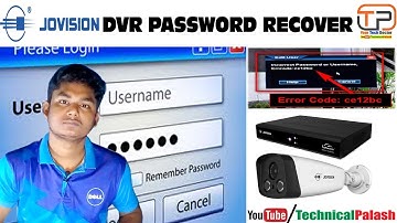jovision dvr password reset | 100% Free | Technical Palash