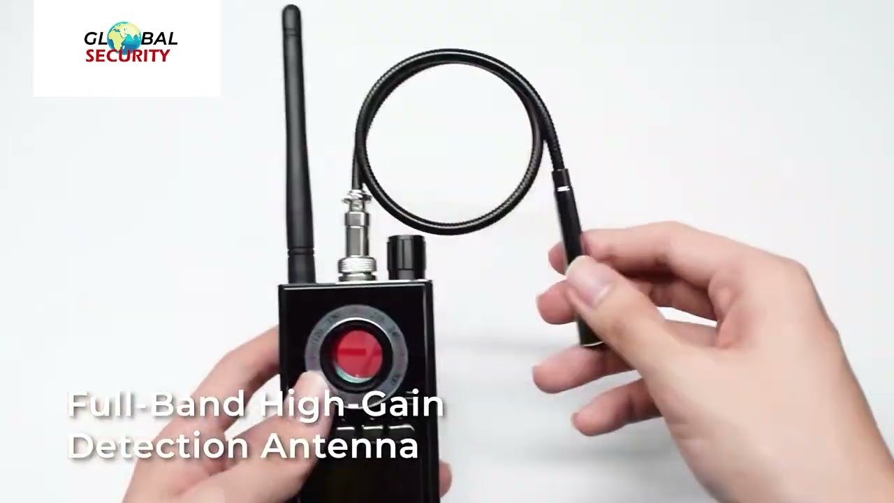 Rilevatore di Microspie Professionale– Anti-Spy Wireless 1MHz-8GHz, Scova Telecamere Nascoste, GPS