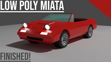 How to: Model a Low Poly Car (Tutorial) | Blender | FINISHED!