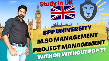 BPP University MSc Project Management PDP or without PDP ??