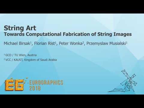 String Art, Eurographics 2018, Fast Forward