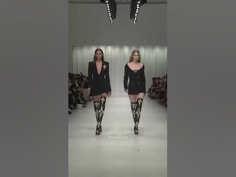 Gigi Hadid and Binx Walton walk for versace #shorts #fashion #gigihadid ...