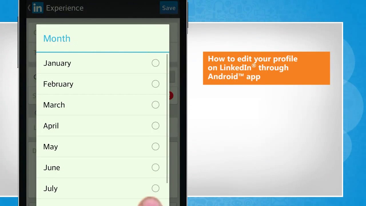 How to edit your profile on LinkedIn® through Android™ app