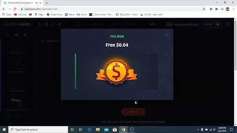 opening csgocases.com daily free cases until get a knife pt.1