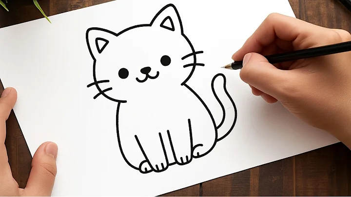 Draw a CUTE Cat! 🐈 EASY Step-by-Step Cat Drawing Tutorial for Beginners
