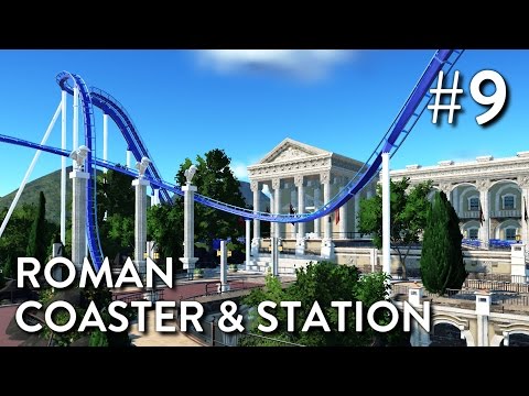 Planet Coaster: Grizzly Valley (Part 9) - Roman Coaster & Station
