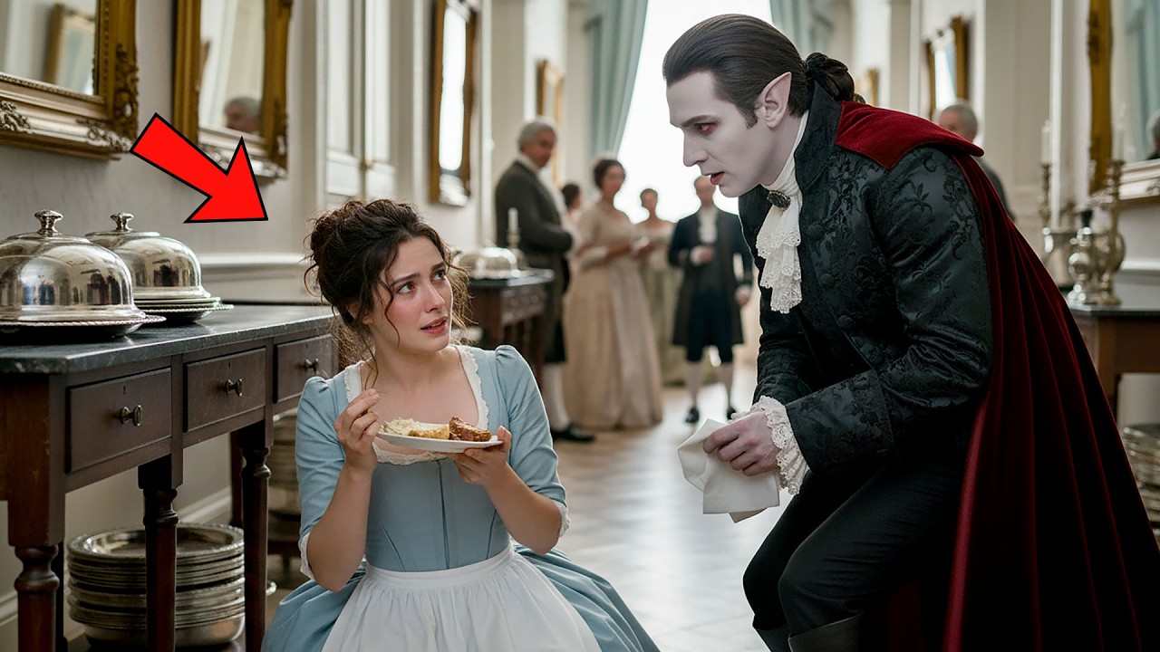 The Vampire King Found a Waitress Hiding While Eating Leftovers — What Happened Next Will Break Your