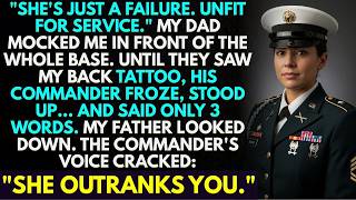 Dad Mocked Me, Left Me Behind at Bootcamp—Then His Commander Went Pale at the Truth on My Tattoo