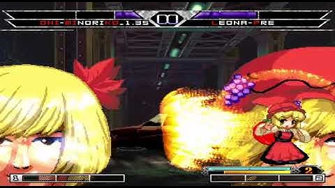 KOF MUGEN ONI-Minoriko VS Leona PRE