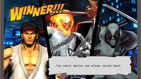 ULTIMATE MARVEL VS. CAPCOM 3  Ghost Rider, Ryu, and Deadpool Part 1