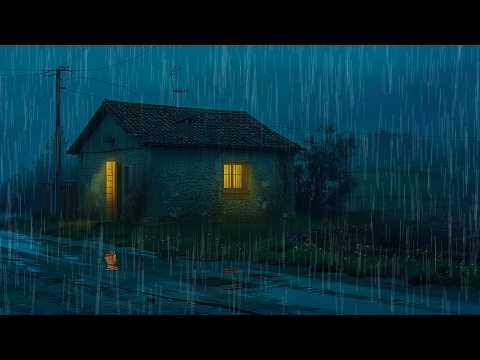💤 Heavy Rain and Rolling Thunder Sounds | Deep Sleep White Noise for Stress Relief Tonight