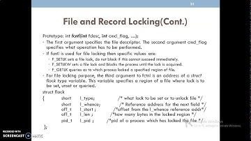 Module 3 File and Record Locking
