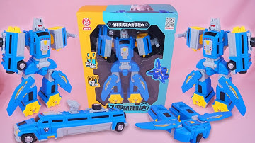 8 Minutes of Satisfying ASMR Unboxing | Transforming Robot Toy – Train & Plane Combo | Review Toys