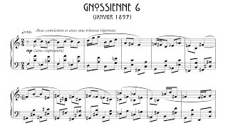 ▷ Partition Gnossienne N°6 » Erik Satie (Piano solo) - OKTAV